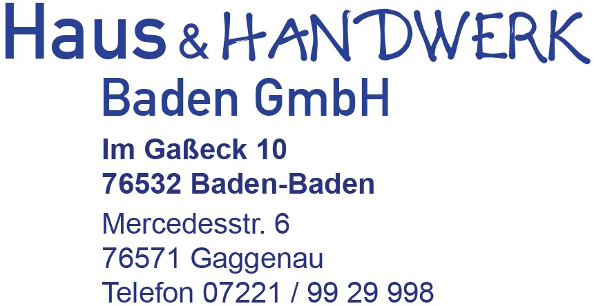 Haus & Handwerk Baden GmbH: Wir arbeiten daran!